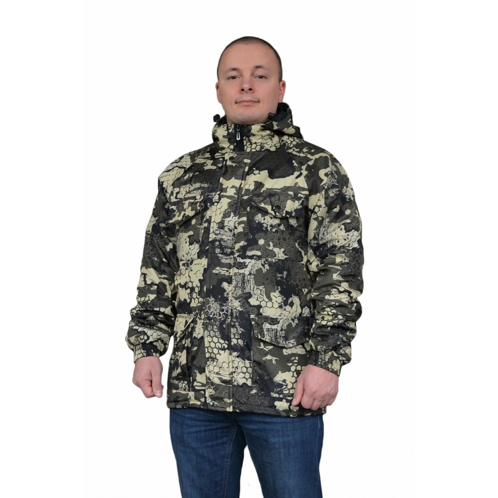 Куртка № 317-1 на термостёжке (ткань дуплекс, лес)