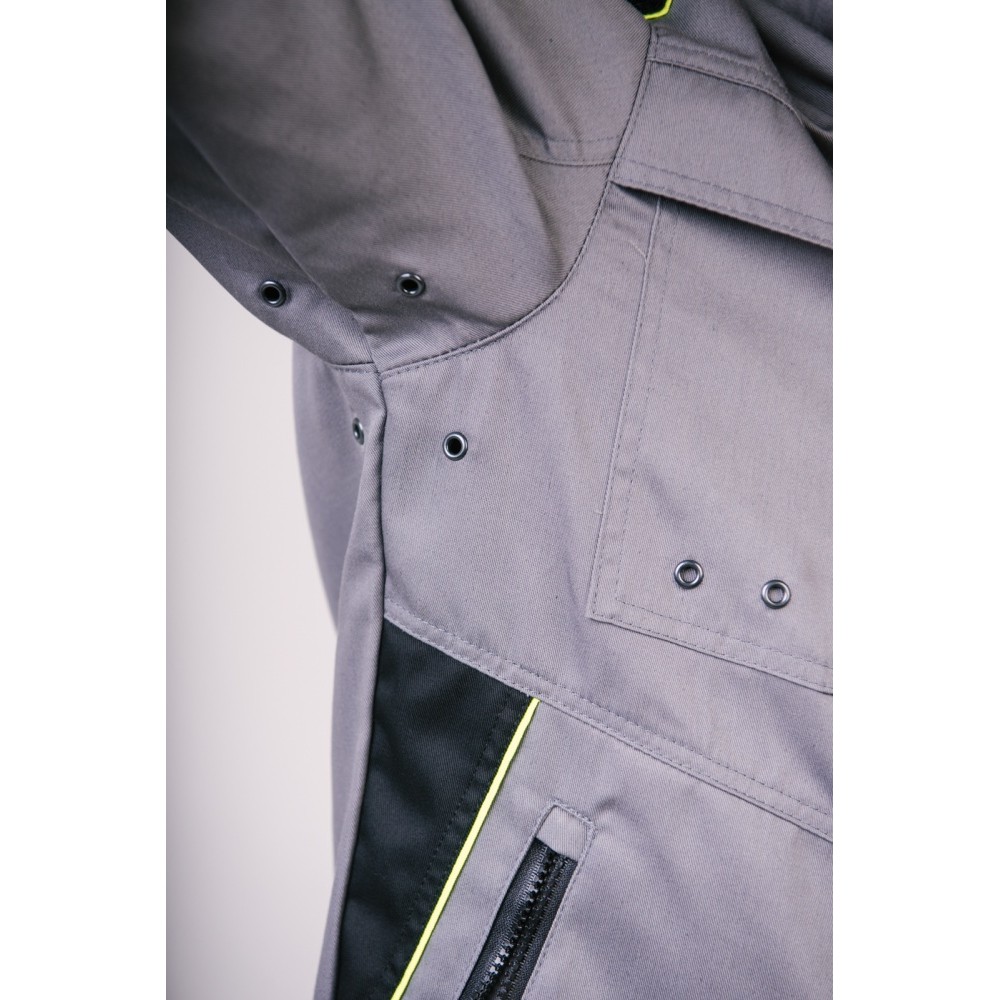 Куртка Премиум серый/черный/лимон