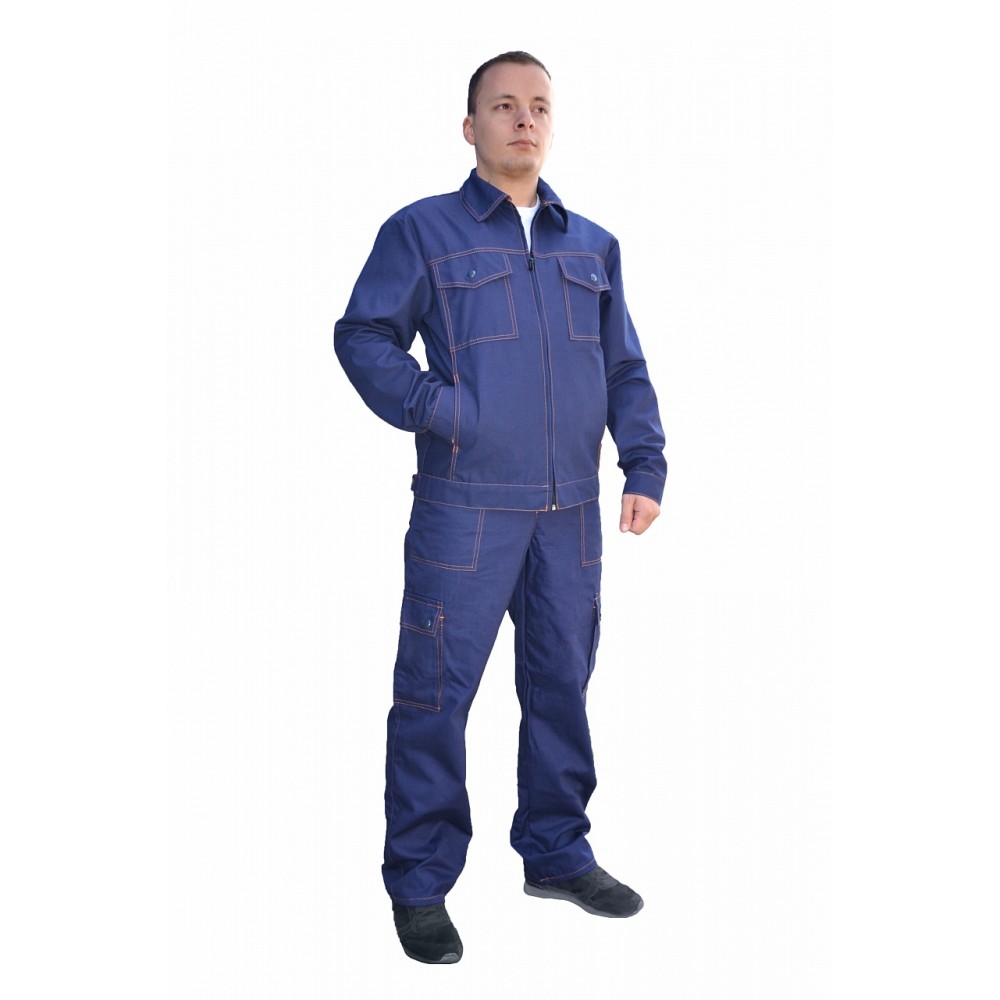 Куртка мужская тип Б (ткань саржа, синий)